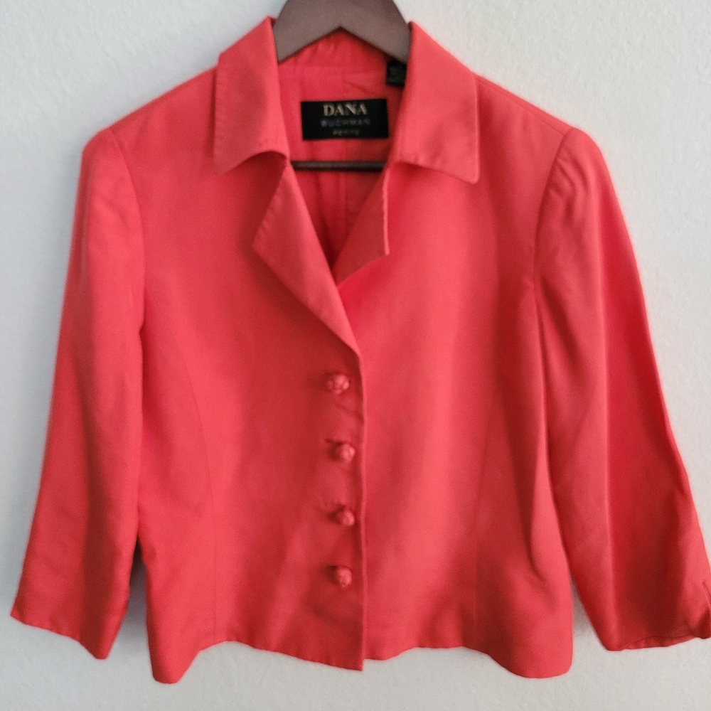 Dana Buchman Button Down Blazer Size Petite 10